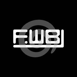 FWB letter logo creative design with vector graphic, FWB photo