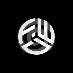 FWD letter logo design on white background. FWD creative initials letter logo concept. FWD letter design