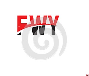 FWY Letter Initial Logo Design Vector Illustration