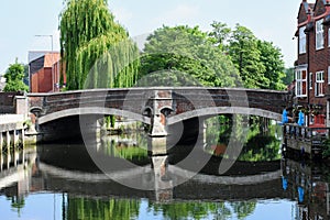 Fye Bridge, River Wensum, Norwich, England