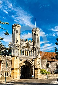 The Fyndon Gate of St. Augustine Abbey in Canterbury, England