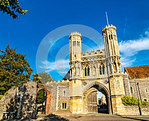 The Fyndon Gate of St. Augustine Abbey in Canterbury, England