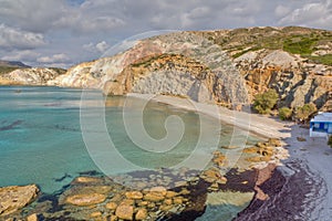 Fyriplaka beach, Milos island, Greece photo