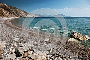 FyrÃ­ Ãmmos beach in Kythira island, Ionian, Greece