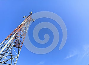 4G cellular comunication tower photo