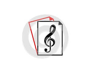 G Clef music note in the document logo