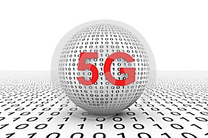 5G conceptual sphere photo