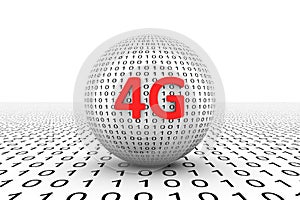 4G conceptual sphere photo