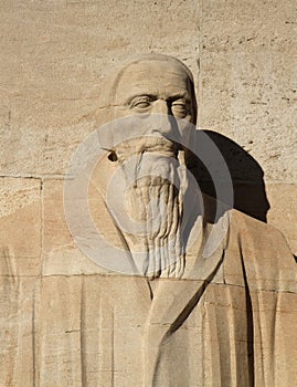 G. Farel, reformation wall, Geneva, Switzerland.