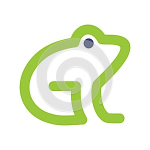 G frog cool vector logo