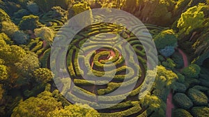 g the garden a dreamlike qualityLabyrinthine Garden: Aerial Photoshoot with Sony A9 & 35mm Lens