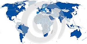 G20, Group of Twenty, political map