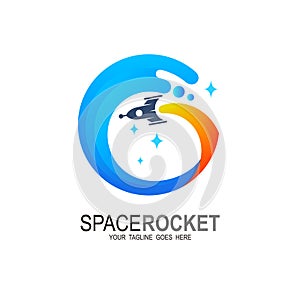 G logo with rocket design, Rocket advance technology