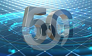 5G mobile technologies. Internet communication and data transmission