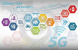 5G network wireless technology Connection Anywhere photo