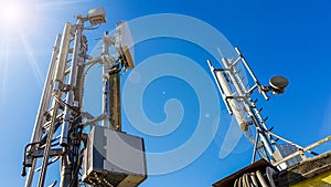 5G smart mobile telephone radio network antenna base station photo