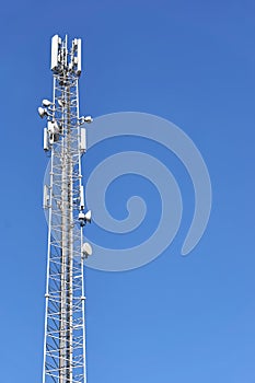 5G transmitters on a telecommunications tower