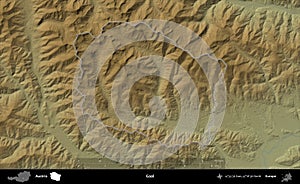 Gaal outlined, Austria. Physical