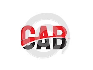 GAB Letter Initial Logo Design Vector Illustration