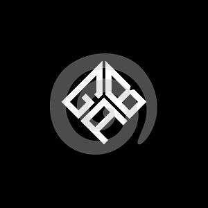 GAB letter logo design on black background. GAB creative initials letter logo concept. GAB letter design photo