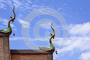 Gable apex of church