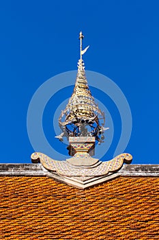 Gable on apex roof, Thai Temple