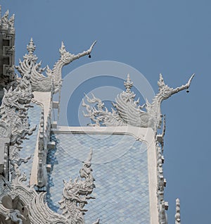 Gable apex on Ubosot ,Thailand