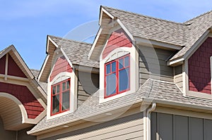 Gable Dormers on Residential Home photo