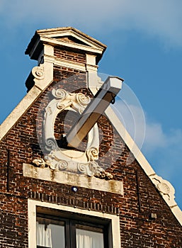 Gable end of a typical house in Amsterdam