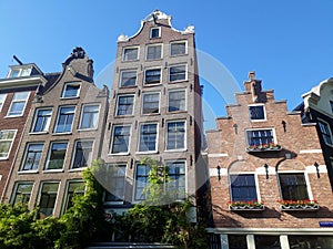 Gable ends of houses in amsterdam holland