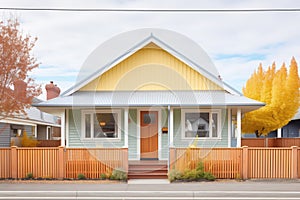 gable with fresh exterior cladding