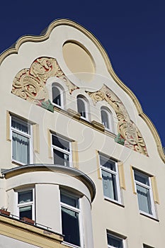 Gable of a historical building photo