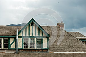 Gable and roof of a building