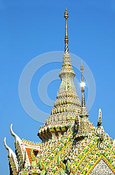 Gable roof of The Emerald Buddha Temple 0366