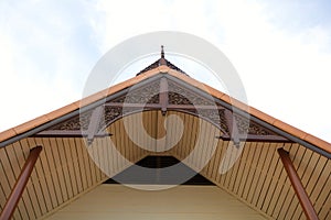 Gable roof of the Thai house.
