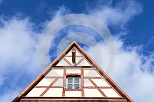 Gable roof of traditional German