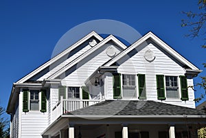 Gable style roof on house in Cape May, New Jersey