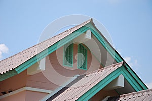 Gable of tranning house