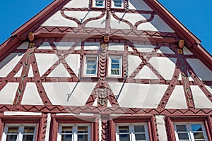 Gable wall half-timbered house