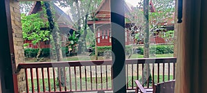 Gabled and Hipped Roofs of surrounding Thai villas