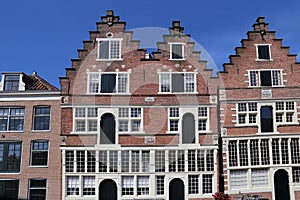 Gables of houses in Hoorn, Holland