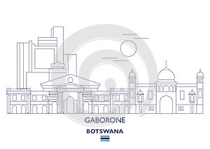 Gaborone Linear City Skyline photo