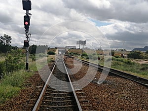 Gaborone rail way besides district