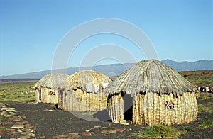 Gabra huts, Lake Turkana, Kenya