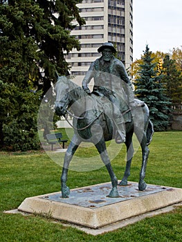 Gabriel Dumont monument in Saskatoon photo
