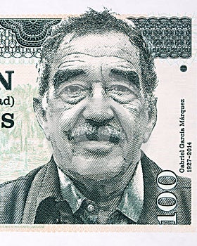 Gabriel Garcia Marquez a portrait from money