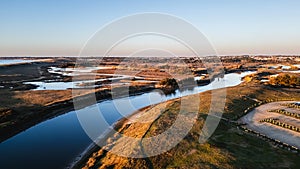 Gachere marshes in Brem sur Mer, Vendee, France