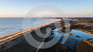 Gachere marshes in Brem sur Mer, Vendee, France