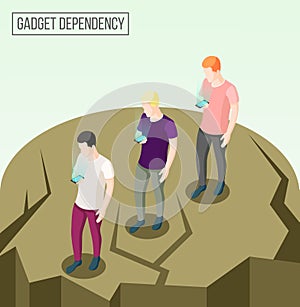 Gadget Dependency Isometric Composition