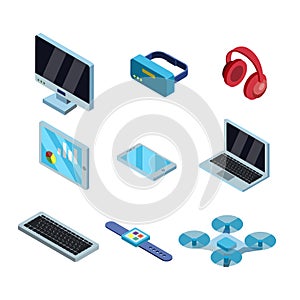 Gadget Electronic Technology Collection Set Vector Thank you for your email and expressing your interest.